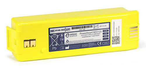 Accesorios para desfibrilador Cardiac Science Powerheart AED G3 Battery en México - DESFIAYUDA